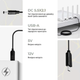 Кабель для роутера от повербанка USB-DC 12V, переходник повышающий напряжение 5.5x2.1mm, кабель для модема DC-USB 1 метр, Wi-Fi без електричества, Black - изображение 2