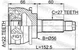 ШРУС SUBARU IMPREZA (GFC) / SUBARU FORESTER (SF_) / SUBARU LEGACY OUTBACK (BG) 1989-2002 г. - изображение 1