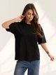 Футболка ISSA PLUS 15626 4XL черная (issa2007682813261) - изображение 1