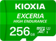 Карта пам'яті KIOXIA Exceria High Endurance microSDXC 256GB Class 10 UHS-I V30 (LMHE1G256GG2) 327602 - изображение 1