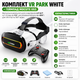 Комплект VR PARK White + Геймпад Mocute 053 - VR очки для смартфонов 4.7-6.7", угол обзора 360°, регулировка фокуса (до 800°) - изображение 1
