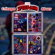 Стикеры Человек Паук 85 шт 4 листа 10,5*15 см, наклейки Spider Man Marvel - изображение 1