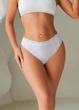 Женские нежные трусики стринги в рубчик Perfect Spring (2023-48-02) Белый 48 FINETOO (XL) - изображение 1