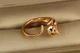 Кольцо Xuping Jewelry Кот раздвижной р 18 золотистое - изображение 1