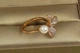 Кольцо Xuping Jewelry Орхидея с жемчужиной регулируемое р 18 золотистое - изображение 2