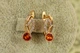 Сережки Xuping Jewelry Вогняна крапля 1,6 см золотисті - зображення 1