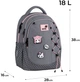 Рюкзак шкільний Kite Education Meow 38x28x16 см 18 л Сірий (K26-700M-3) - зображення 3