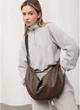 Жіноча сумка Sambag HOBO Comfy шоколадна 50x28x5 см екошкіра міська Sambag 55178 - зображення 8