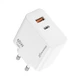 Зарядное устройство Grand-X GaN 1xUSB-C + 1xUSB 65W PD3.0 QC4.0 AFC SCP FCP white (CH-960W) Grand-X CH-960W 1040366 - изображение 2