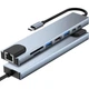 Концентратор Dynamode USB-C 8-in-1 HDMI 4K30Hz + 1xRJ45 + 1xUSB 3.0 + 1xUSB 2.0 + 1xUSB-C PD (BYL-2017L) Dynamode BYL-2017L 1040237 - зображення 6