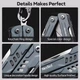Мультитул Xiaomi NexTool Mini Sailor NE20135 11-в-1 универсальный карманный разборный с плоскогубцами ножом ножницами и отвертками из нержавеющей стали для туризма кемпинга и повседневного ношения - изображение 9