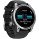 Смарт-годинник Garmin Fenix E 47mm AMOLED Stainless Steel with Black Silicone Band (010-03025-02/00) - изображение 3