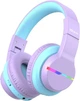 Дитячі бездротові навушники iClever з LED-підсвічуванням Pink - зображення 1