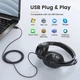 Навушники з мікрофоном Eksa H2 USB Black - зображення 2