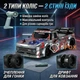 Радіокерована машинка дрифтова 4WD Pickup Truck 28см з LED підсвітою повнопривідна для дрифту та гонок green - зображення 4