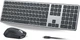 Комплект беспроводная клавиатура и мышь OMOTON для Mac, перезаряжаемый, QWERTZ, серый - изображение 1