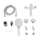 Смеситель для ванны Qtap Grand (c душевым гарнитуром) QTGRAWCR006 Chrome/White - изображение 7