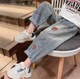 Джинсы для девочки с карманами и вышивкой 110 см - изображение 2