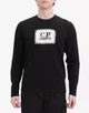 C.P. Company - мужская кофта с длинным рукавом Long Sleeve Jersey 30/1, черная, L - изображение 2