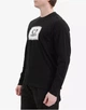 C.P. Company - мужская кофта с длинным рукавом Long Sleeve Jersey 30/1, черная, L - изображение 3