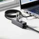 USB-хаб Hoco HB1D 4-in-1 converter(USB to USB2.0*3+RJ45) Gray - изображение 3
