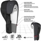 Боксерские перчатки RDX F15 Noir Boxing Gloves (BGR-F15MB) Black 12 унций - изображение 9
