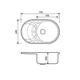 Кухонная мойка Adamant SHELL белая 770x495x200 мм, с крылом 77 см - изображение 2