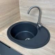 Кухонная мойка Adamant VAST графит 610x495x200 мм, с крылом - изображение 4