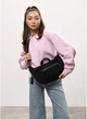 Женская поясная сумка бананка из натуральной замши SAMBAG Черная (546403821) - изображение 8