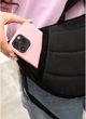 Женская поясная сумка бананка из натуральной замши SAMBAG Черная (546403821) - изображение 12