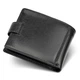 Портмоне чоловіче шкіряне на кнопці ST Leather ST-104-1 11х9.5х3 чорний (JDT-0849971) - зображення 2