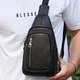 Слинг-нагрудник мужской кожаный через плечо TIDING BAG 32545 19х31х7 черный (JDT-0850031) - изображение 1