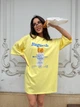 Сукня-футболка бавовняна з малюнком жовтого кольору 37570 One Size - зображення 1