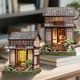 Румбокс Бук Нук Book Nook «Чайный домик» 3D конструктор DIY DollHouse миниатюрный кукольный дом с подсветкой 19,2×14,7×14,1см (BAA73) - изображение 5