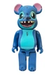 Статуетка Bearbrick STITCH Blue 400% 28 см Ститч Синий - изображение 6