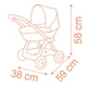 Коляска для ляльки Smoby Baby Nurse Теракотова пудра люлька з корзинкою (7600254124) - изображение 3