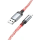 Кабель HOCO U112 Shine charging data cable for iP Gray - изображение 3
