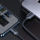 Кабель Baseus Crystal Shine Series Fast Charging Data Cable USB to iP 2.4A 1.2m Black - изображение 7