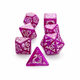 Набор кубиков, 7 шт., кости кубики для DND, TTRPG, полиэдрические кости для настольных и ролевых игр D&D, фиолетовый - изображение 1