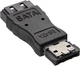 Адаптер, InLine, 27502 eSATA→SATA (male→female), черный, 7-pin, для ПК/ноутбуков/консолей, высокое качество - изображение 1