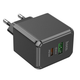 Сетевое зарядное устройство HOCO CS14A Ocean PD20W+QC3.0 charger Black (6942007603898) - изображение 4