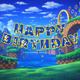 Гірлянда Паперова Розтяжка Happy Birthday Сонік Sonic - зображення 3