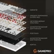 Клавіатура GamePro Genesis Metallic MK110W Red Switches White - зображення 13