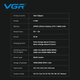Машинка для стрижки VGR V-001 Blue (10 насадок) 4600 mAh LED дисплей - изображение 8