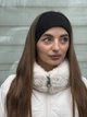 Пов'язка на голову тепла жіноча чорна - зображення 1