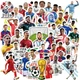 Набір стікерів 50 шт футбол - чемпіонат світу - FIFA World Cup 2026, зірки футболу, наклейки з гравцями, декор для ноутбука, телефону, валізи - зображення 2