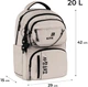 Рюкзак шкільний Kite Education teens Prime 42x29x15 см 20 л Бежевий (K26-2594M-1) - зображення 3