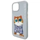 Etui Nimmy Glasses Cool Cat do iPhone 15 Grey (6971080310898) - obraz 6