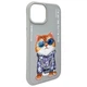 Etui Nimmy Glasses Cool Cat do iPhone 15 Grey (6971080310898) - obraz 7