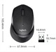Беспроводная мышь Logitech M330 silent plus 2.4GHz бесшумная Черная - изображение 6